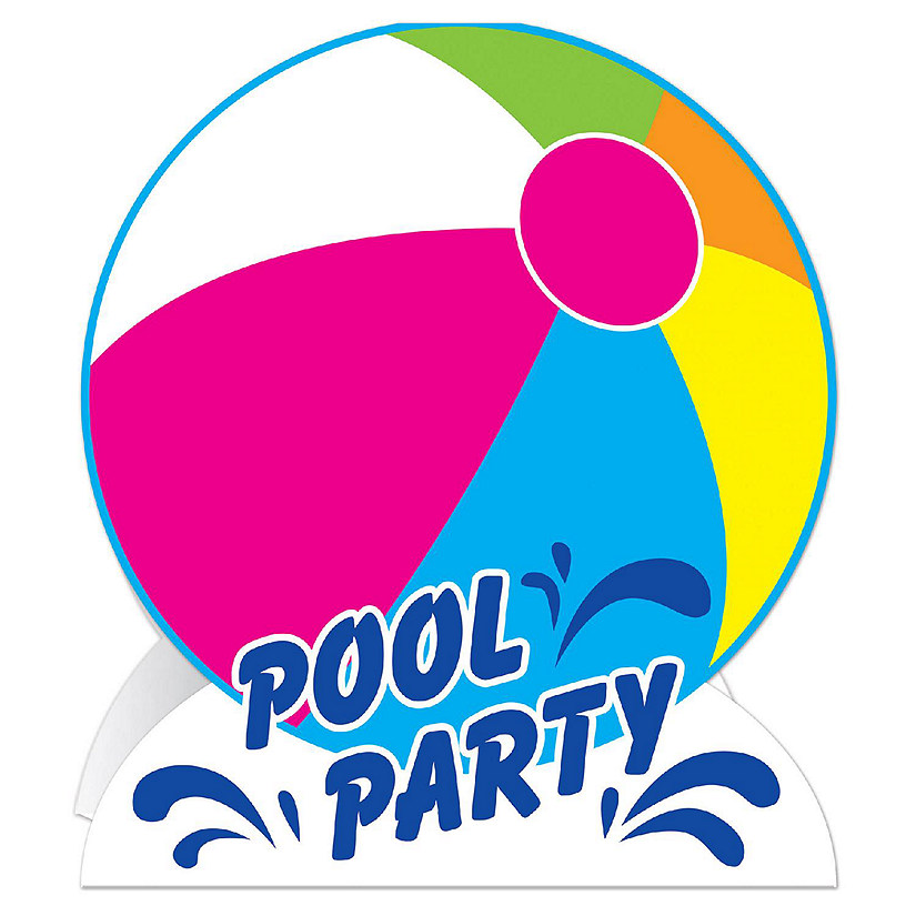 Beistle - 3-D Pool Party Centerpiece - 12 Pack Image