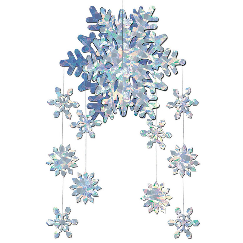 Beistle - 3-D Snowflake Mobile - 12 Pack Image