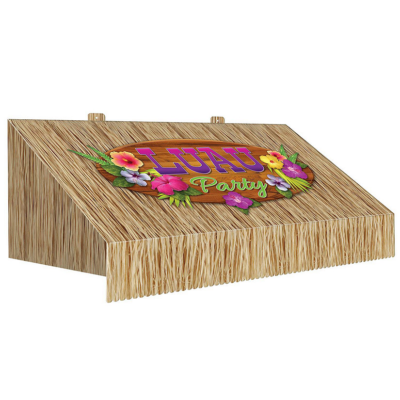 Beistle - 3-D Tiki Bar Awning Wall Decoration - 6 Pack Image