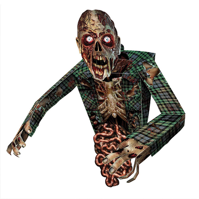 Beistle - 3-D Zombie Wall Decoration - 6 Pack Image