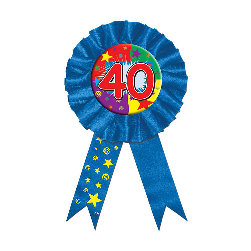 Beistle - "40" Award Ribbon - 6 Pack Image