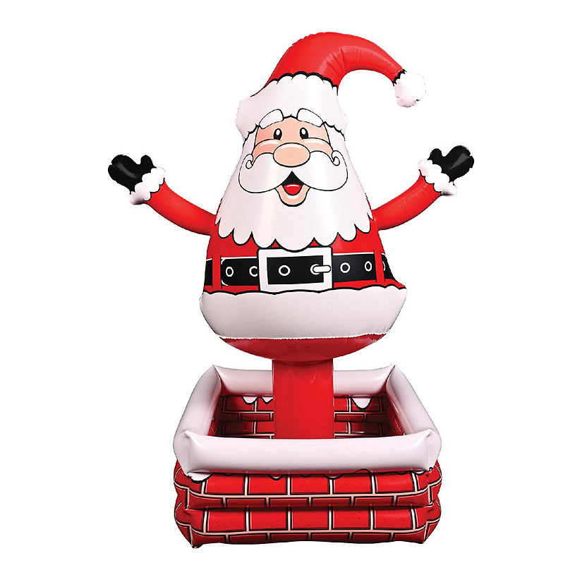 Beistle - 4'L x 25"W Inflatable Santa Cooler - 1 Pack Image