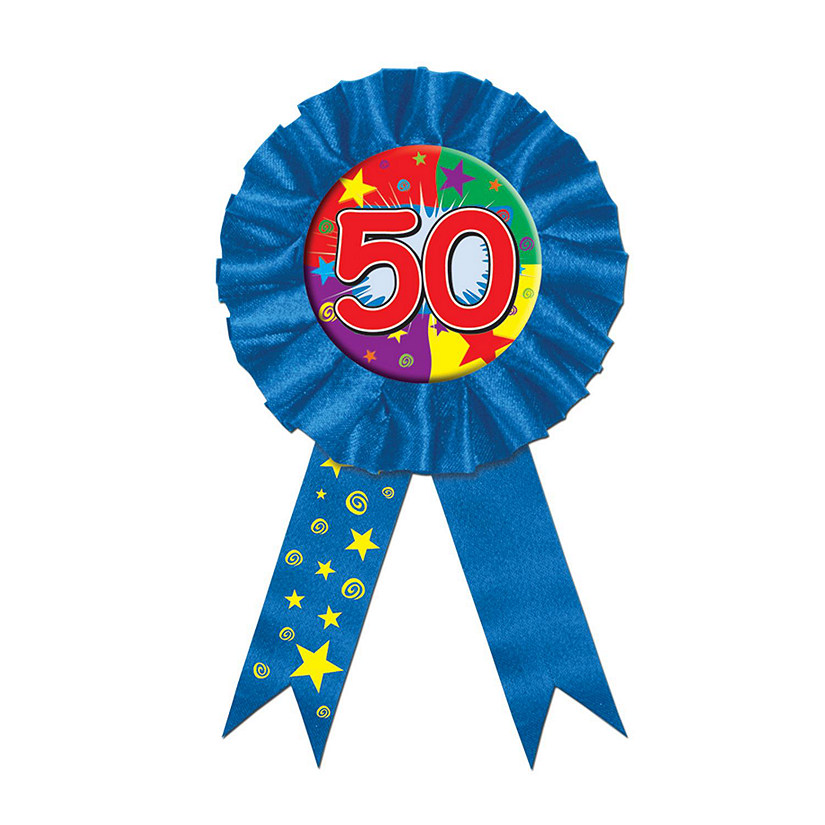 Beistle - "50" Award Ribbon - 6 Pack Image