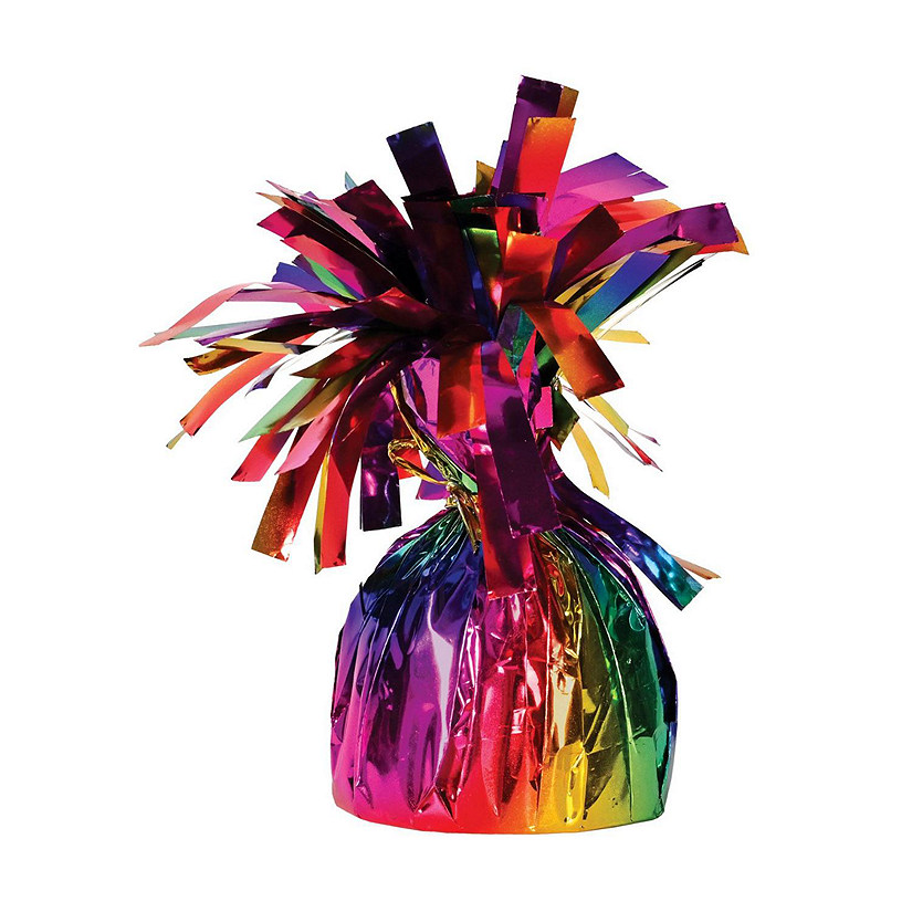 Beistle - 6 Oz Metallic Wrapped Balloon Weight - 12 Pack Image
