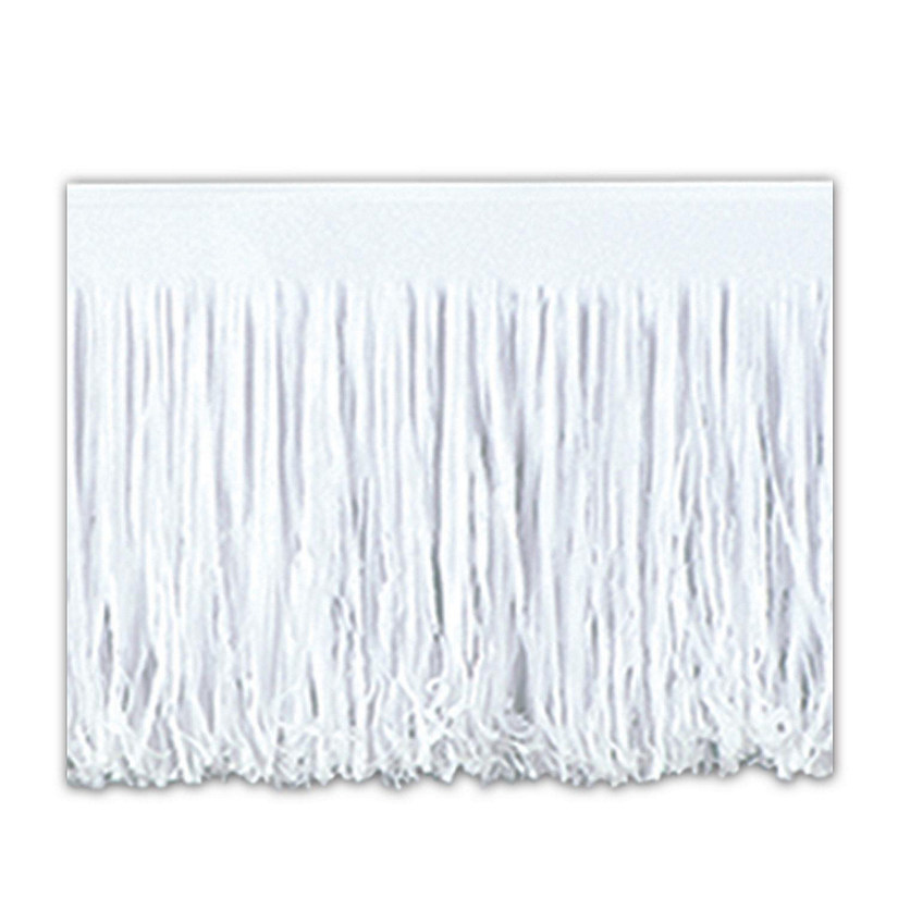 Beistle - 6-Ply Tissue Fringe Drape - White - 12 Pack Image
