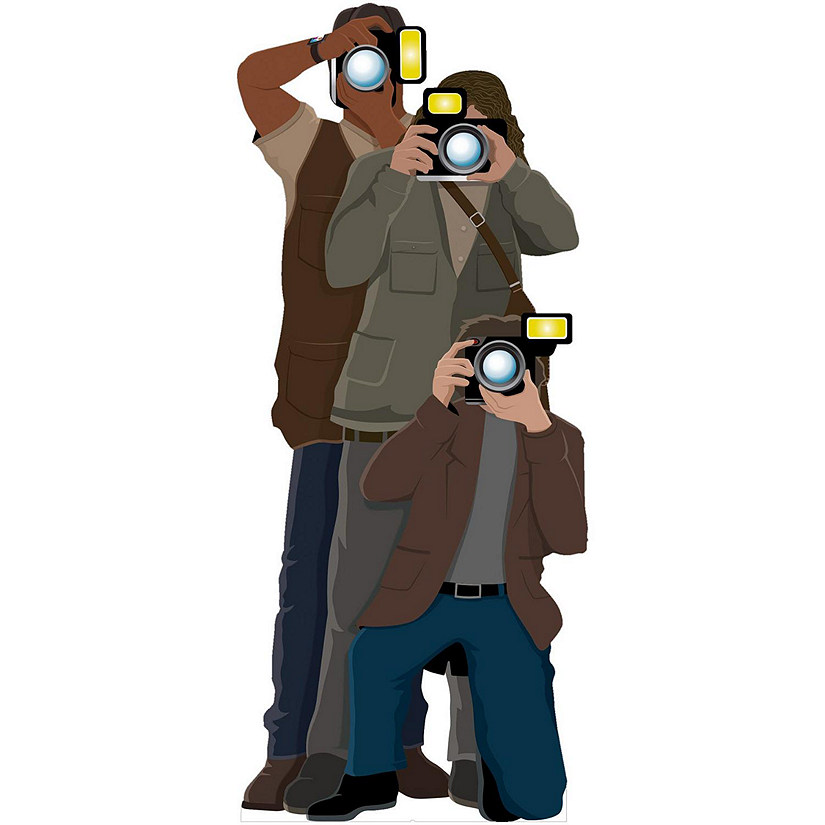 Beistle - 6' x 31&amp;#188;" Paparazzi Stand-Up - 4 Pack Image