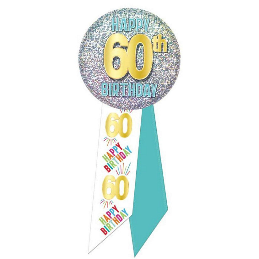Beistle - 60th Birthday Rosette - 6 Pack Image