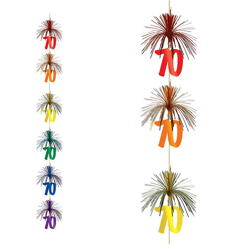 Beistle - "70" Firework Stringer - 12 Pack Image