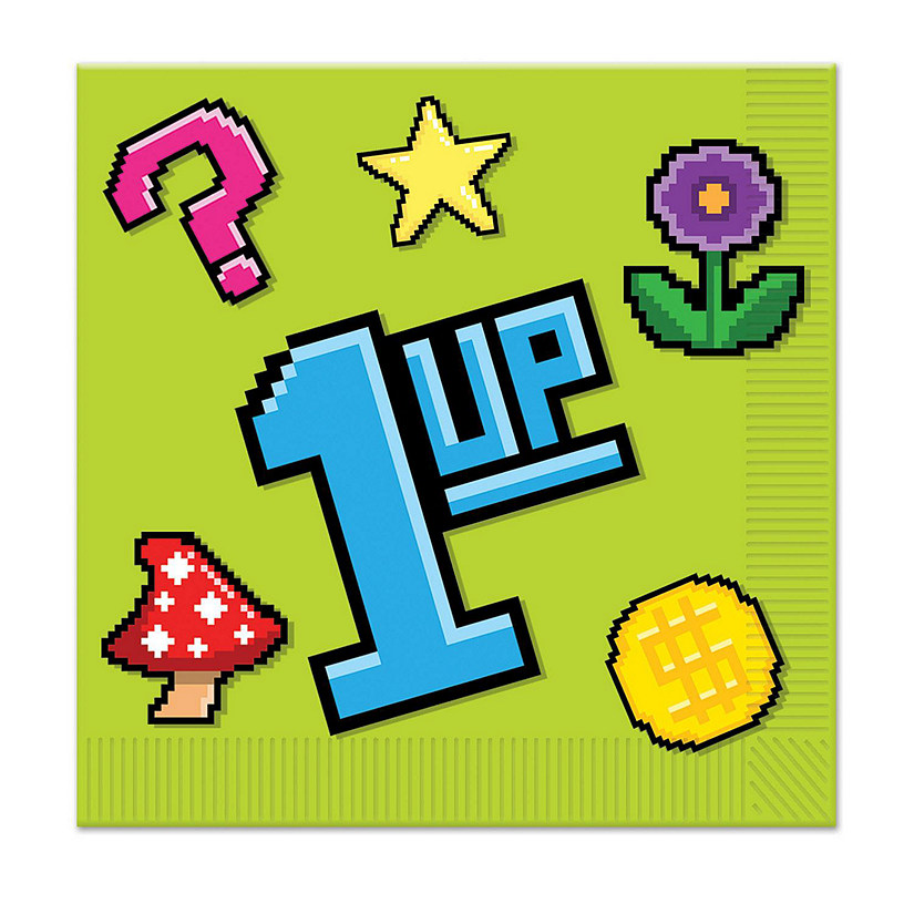 Beistle - 8-Bit Luncheon Napkins - 12 Pack Image