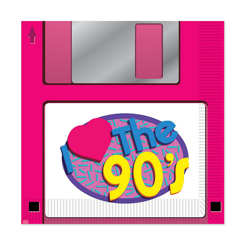Beistle - 90's Floppy Disk Luncheon Napkins - 12 Pack Image