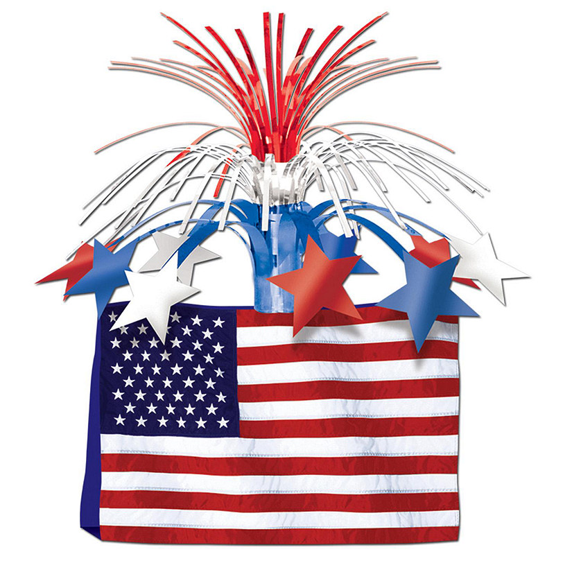 Beistle - American Flag Centerpiece - 12 Pack Image
