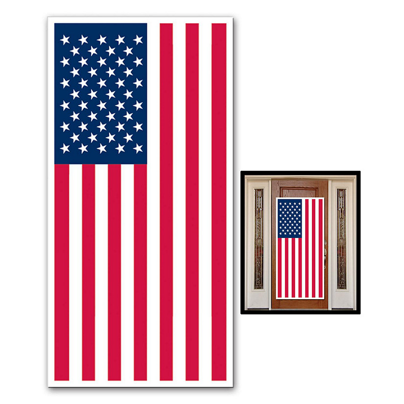 Beistle - American Flag Door Cover - 12 Pack Image