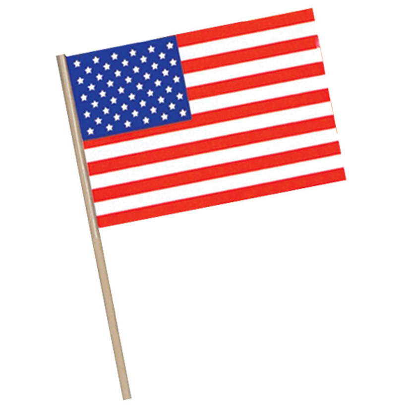 Beistle - American Flag - Plastic - 4" x 6" - 144 - Pack Image