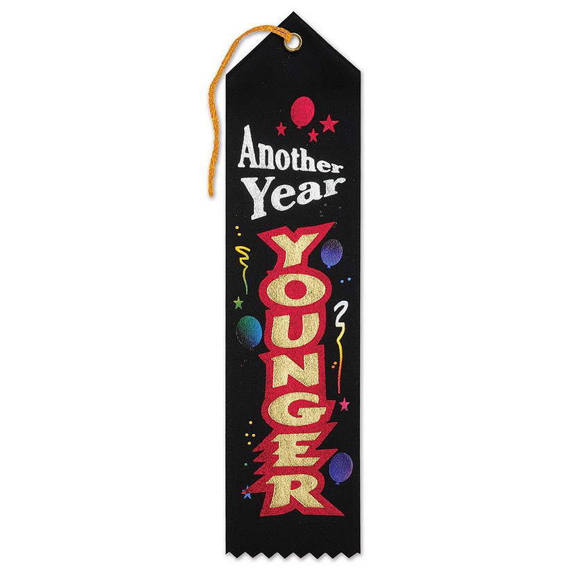 Beistle - Another Year Younger Award Ribbon - 6 Pack Image