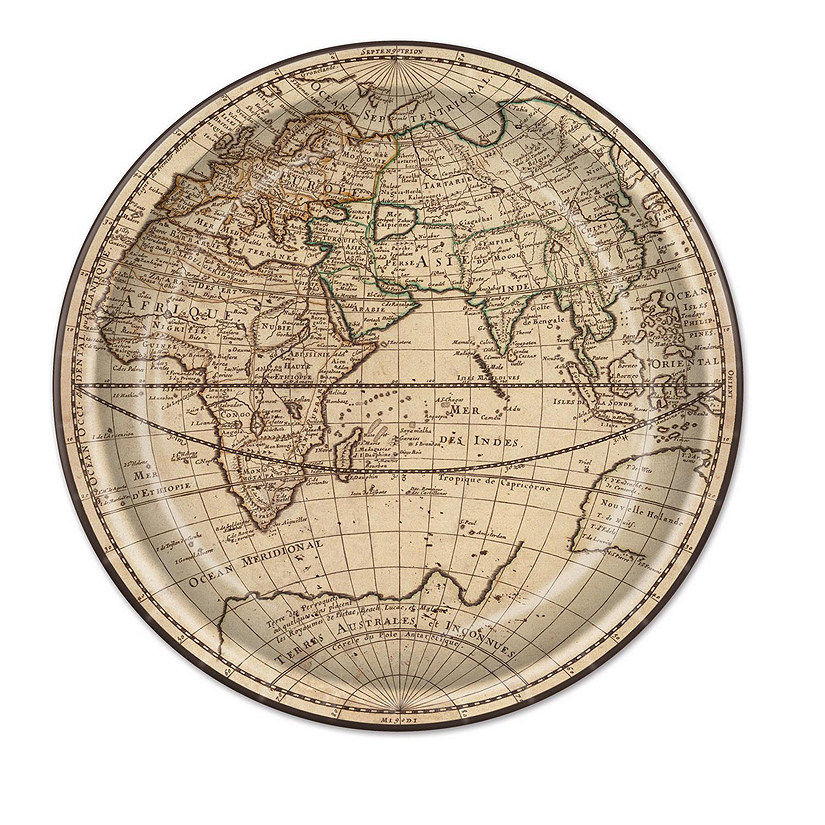 Beistle - Around The World Plates - 12 Pack Image