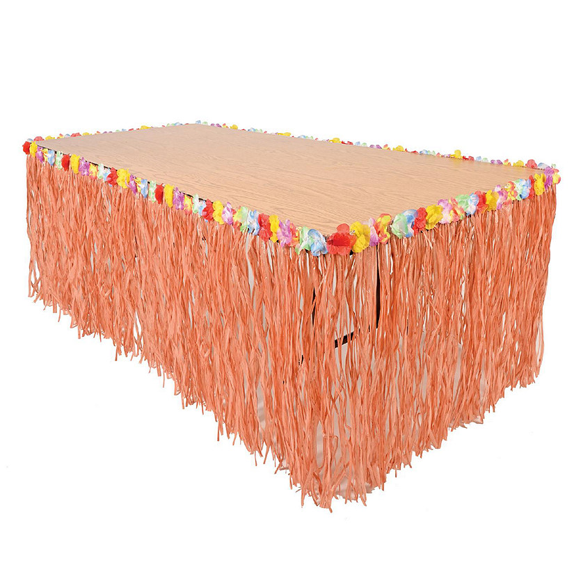 Beistle - Artificial Grass Table Skirting - Natural - 6 Pack Image