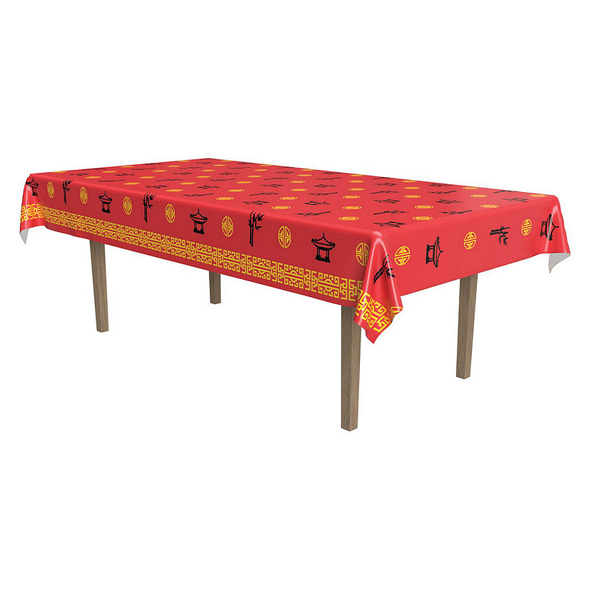 Beistle - Asian Tablecover - 12 Pack Image