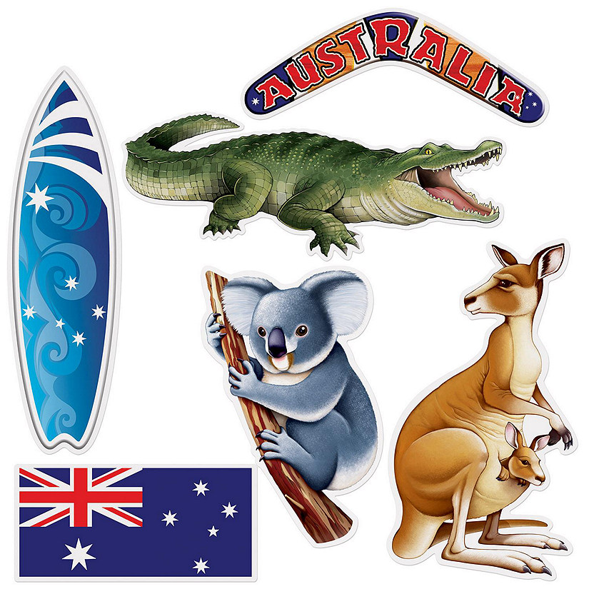 Beistle - Australian Cutouts - 12 Pack Image