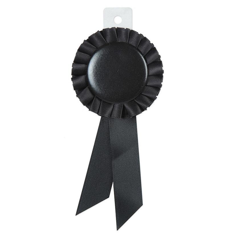 Beistle - Award Ribbon - Black - 6 Pack Image