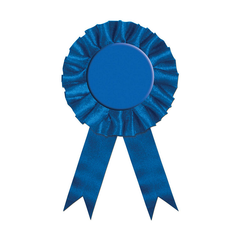 Beistle - Award Ribbon - Blue - 6 Pack Image