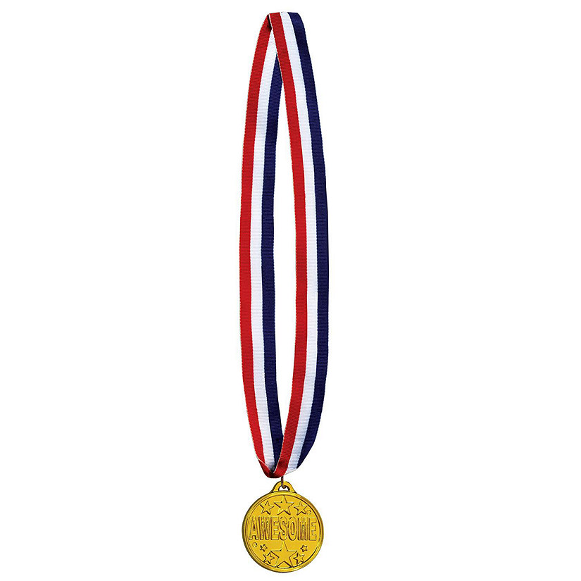 Beistle - Awesome Medal w/Ribbon - 12 Pack Image