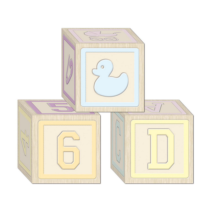 Beistle - Baby Blocks Favor Boxes - 12 Pack Image
