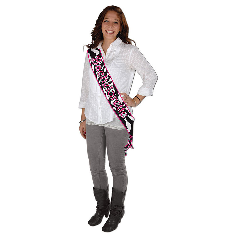 Beistle - Bachelorette Satin Sash - Multicolor - 6 Pack Image