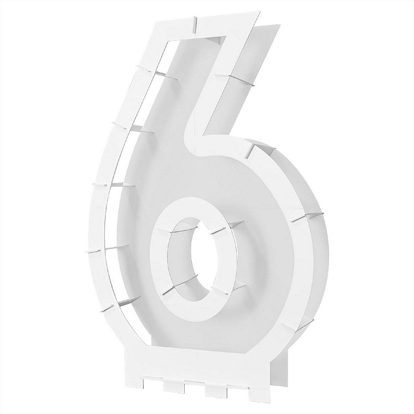 Beistle - Balloon Mosaic Number "6" Frame - 4 Pack Image