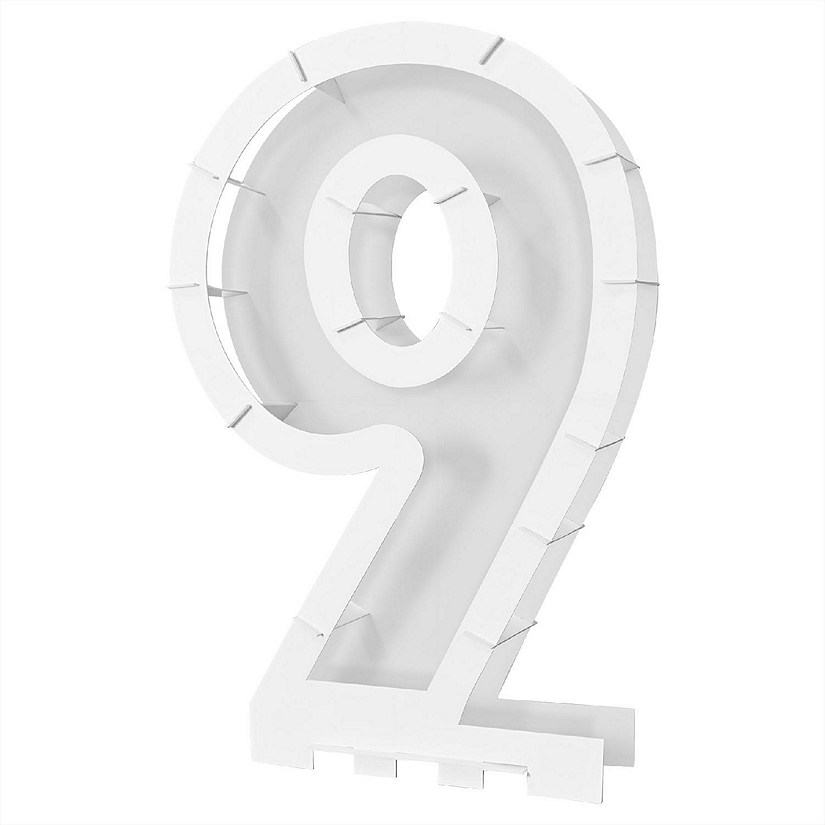 Beistle - Balloon Mosaic Number "9" Frame - 4 Pack Image