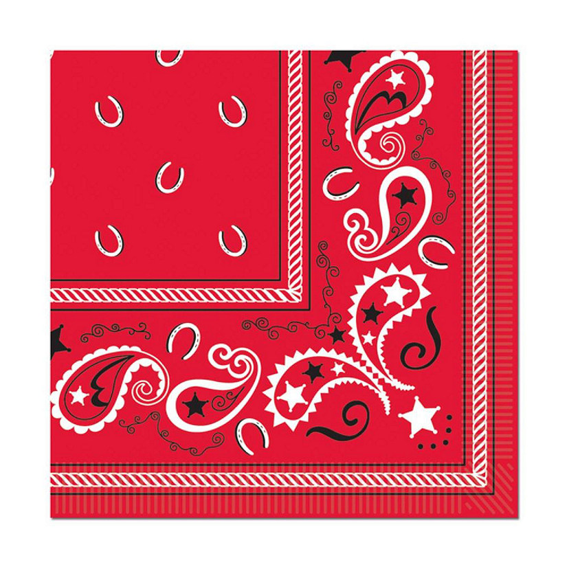 Beistle - Bandana Beverage Napkins - 12 Pack Image