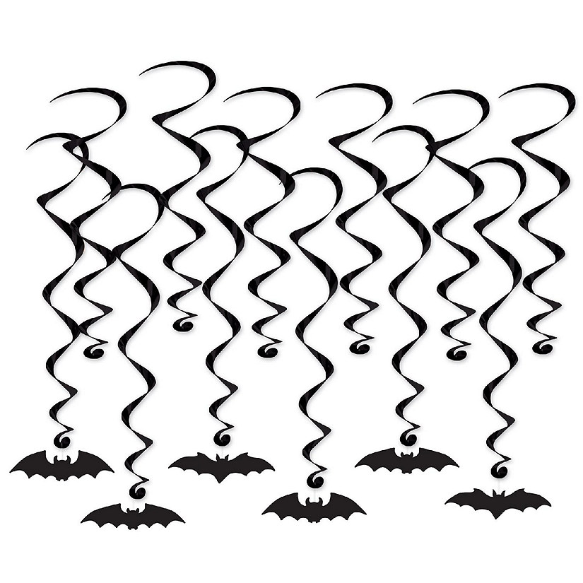 Beistle - Bat Silhouette Whirls - 6 Pack Image