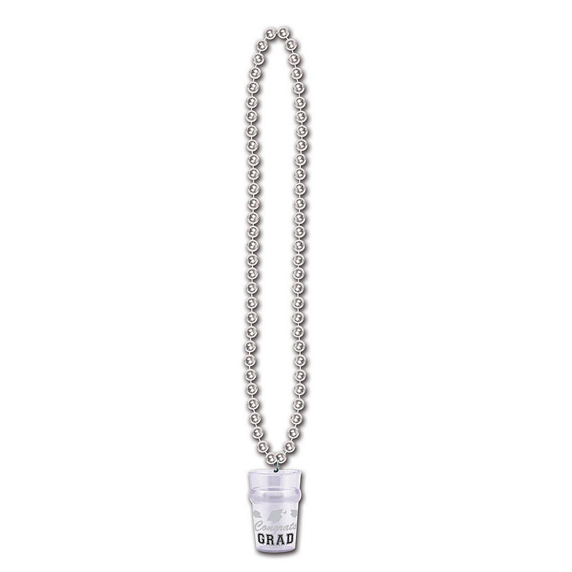 Beistle - Beads w/Grad Glass - Silver - 12 Pack Image