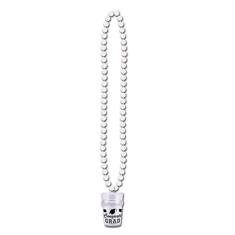 Beistle - Beads w/Grad Glass - White - 12 Pack Image