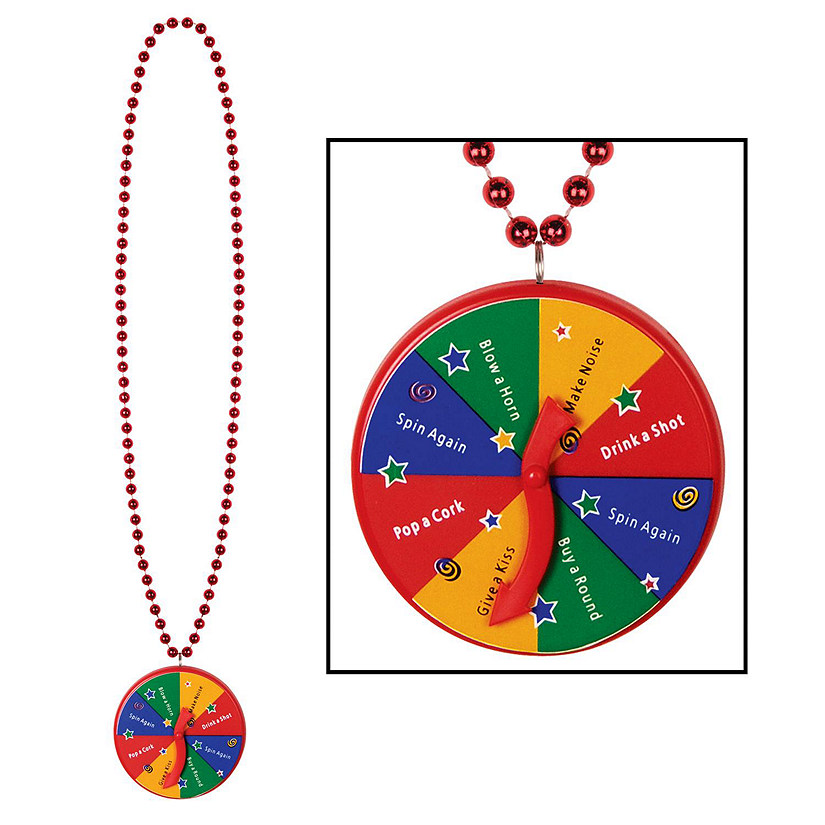 Beistle - Beads w/New Year Spinner Medallion - 12 Pack Image