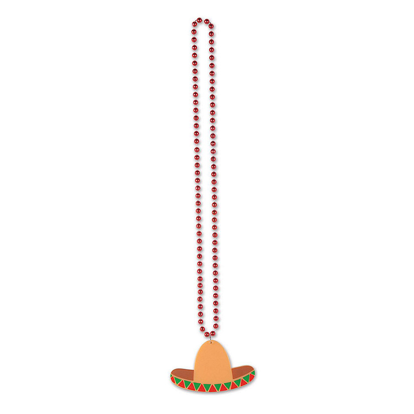 Beistle - Beads w/Sombrero Medallion - 12 Pack Image