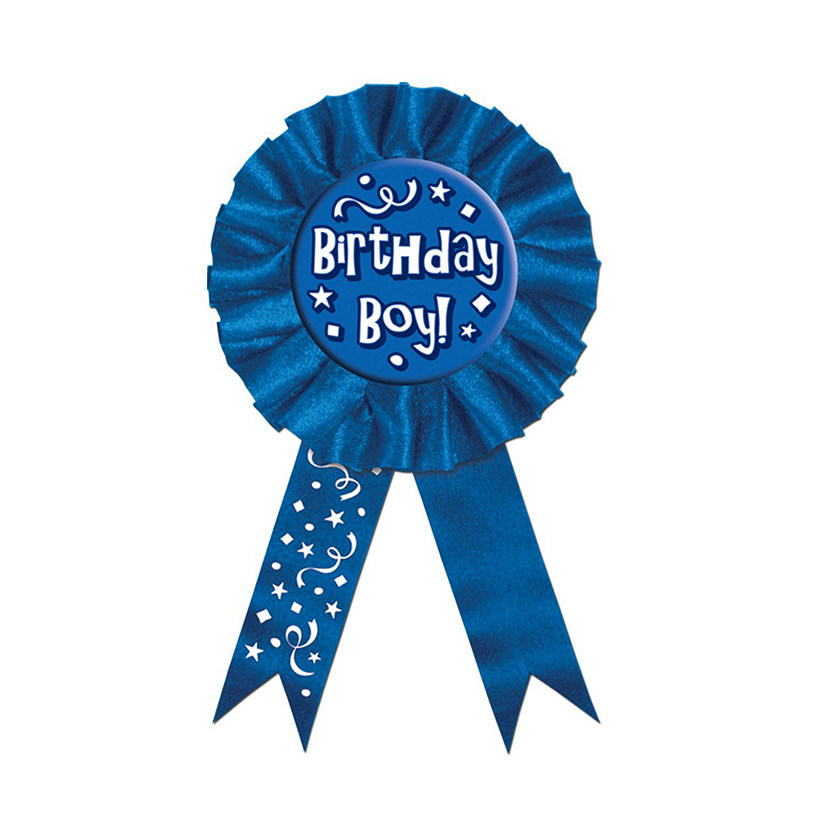 Beistle - Birthday Boy! Award Ribbon - 6 Pack Image