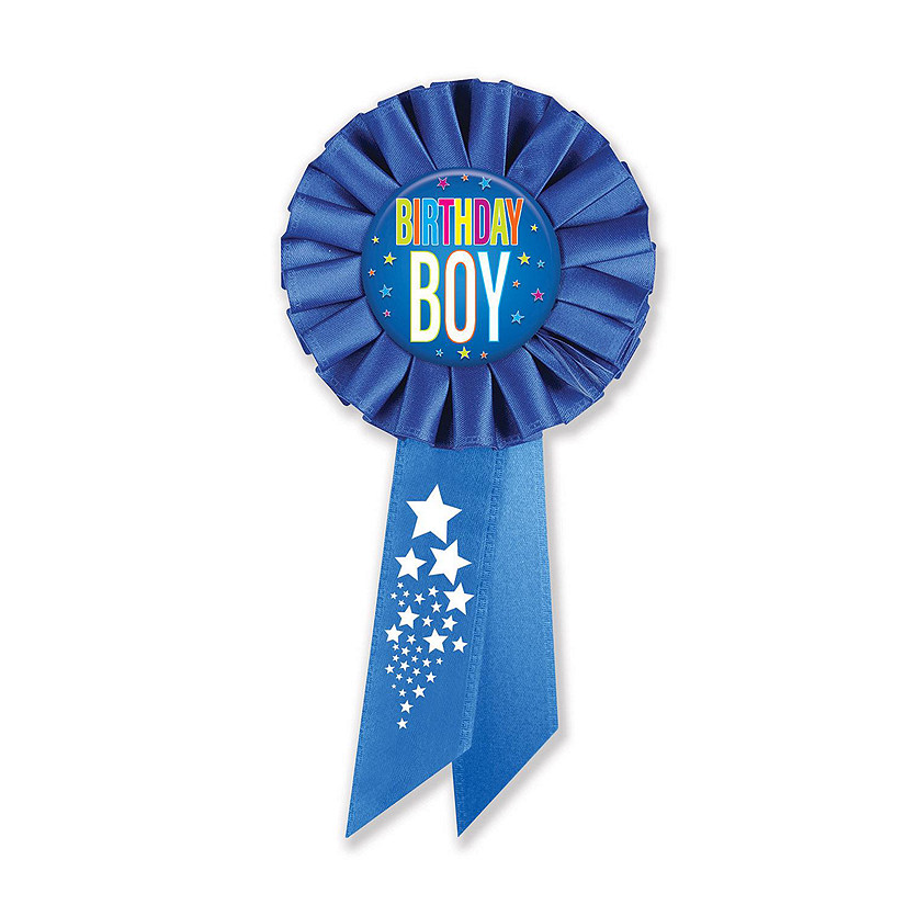 Beistle - Birthday Boy Rosette - Star - 6 Pack Image