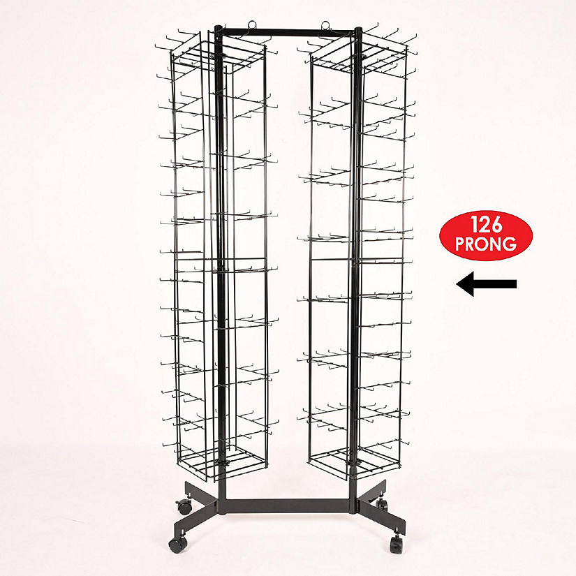 Beistle - Black - Empty 126-Prong Double Spinner Rack Metal! Image