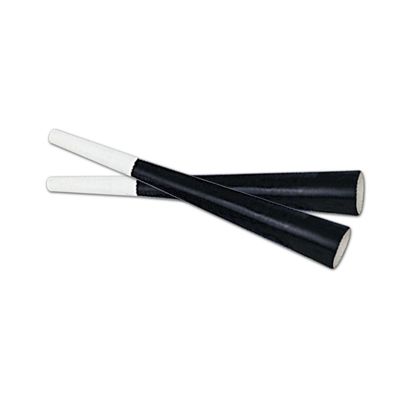 Beistle - Black Foil Horns - 100 Pack Image
