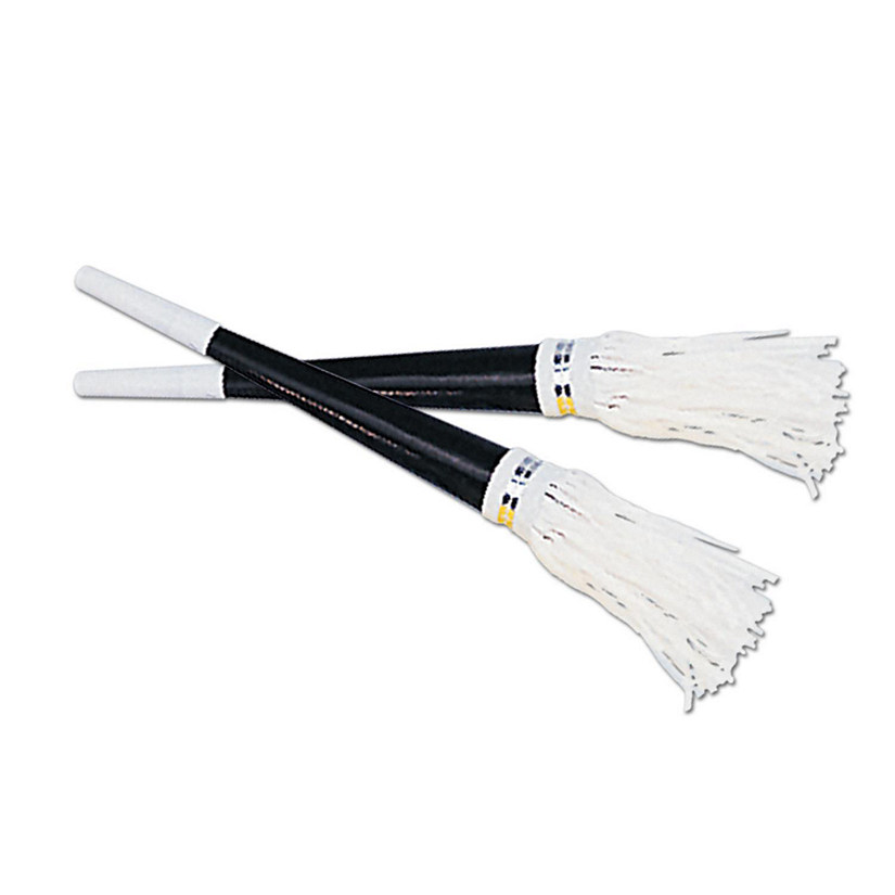 Beistle - Black Foil Horns w/White Tassel - 100 Pack Image