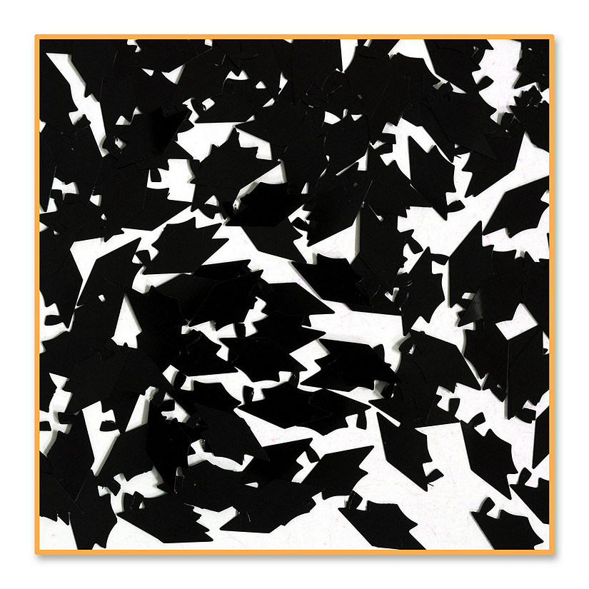 Beistle - Black Grad Caps Confetti - 6 Pack Image