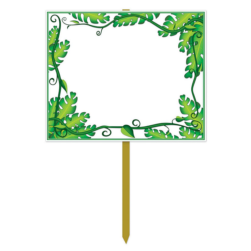 Beistle - "Blank" Jungle Yard Sign - 6 Pack Image