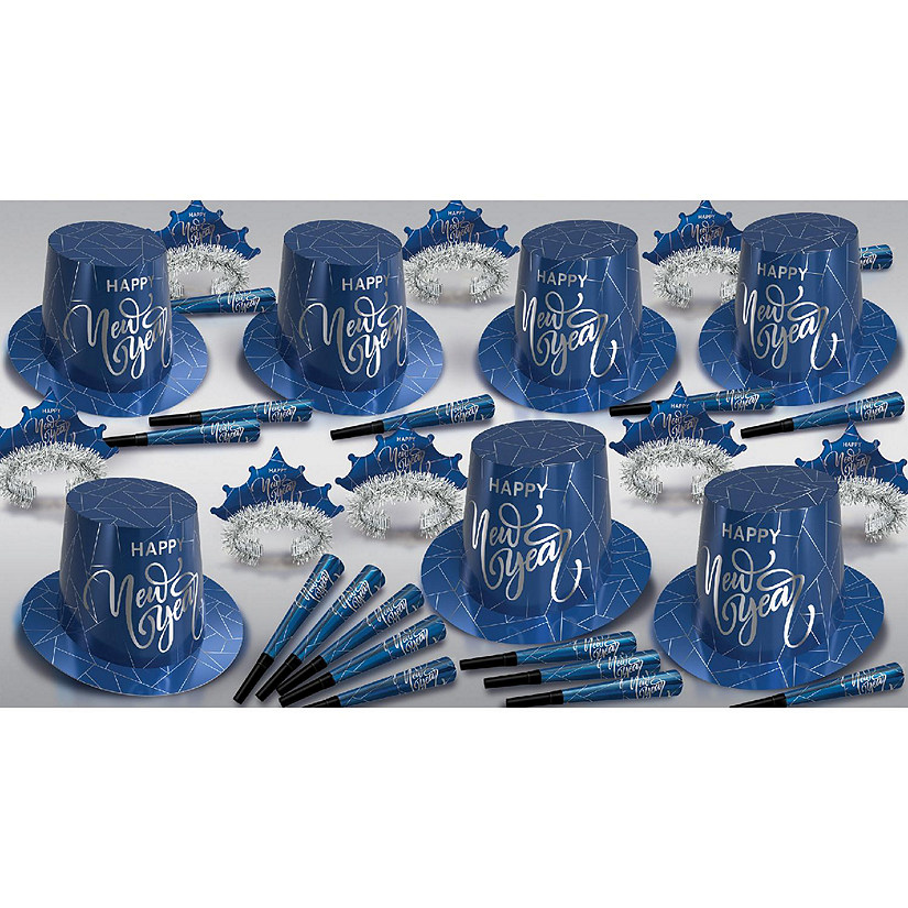 Beistle - Blue - Midnight Blue New Year Assortment for 50! Image