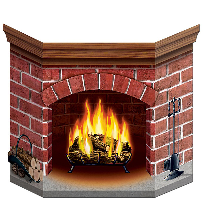 Beistle - Brick Fireplace Stand-Up - 6 Pack Image