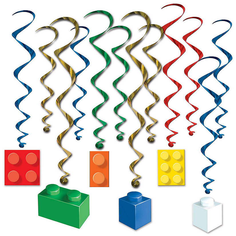 Beistle - Building Block Whirls - 6 Pack Image