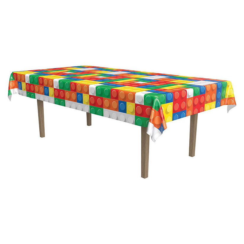 Beistle - Building Blocks Tablecover - 12 Pack Image