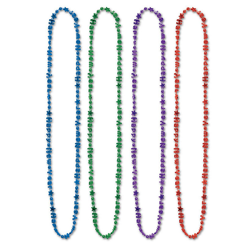 Beistle - Bulk Happy New Year Beads-Of-Expression - 144 Pack Image