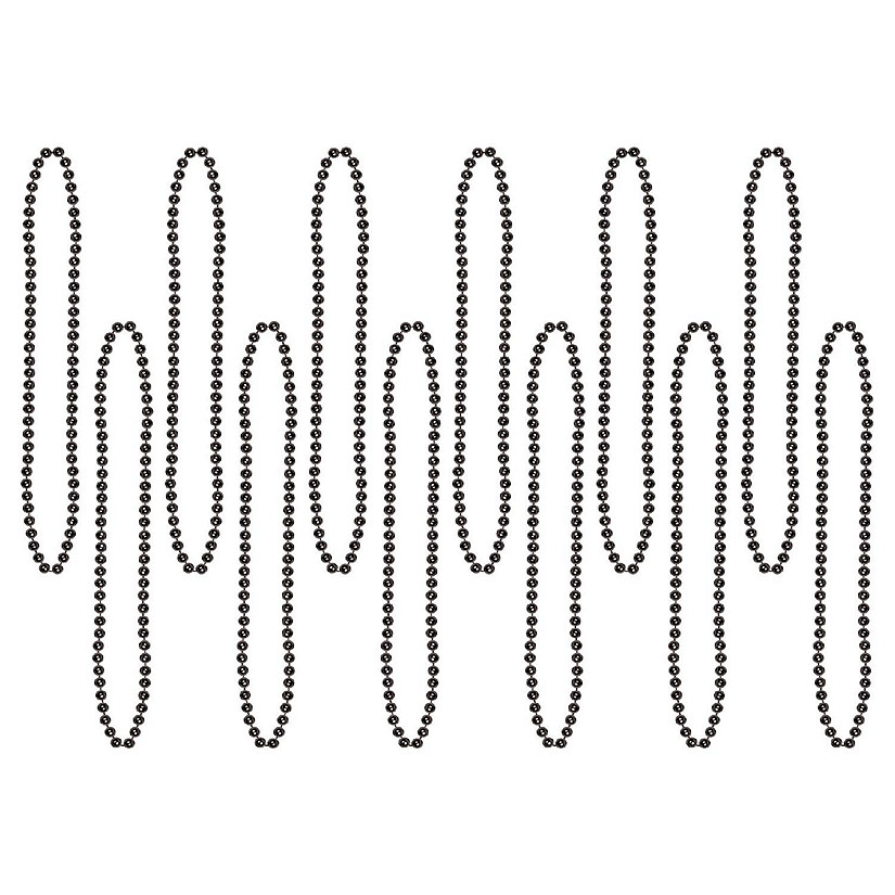 Beistle - Bulk Party Beads - Small Round - Black - 720 Pack Image