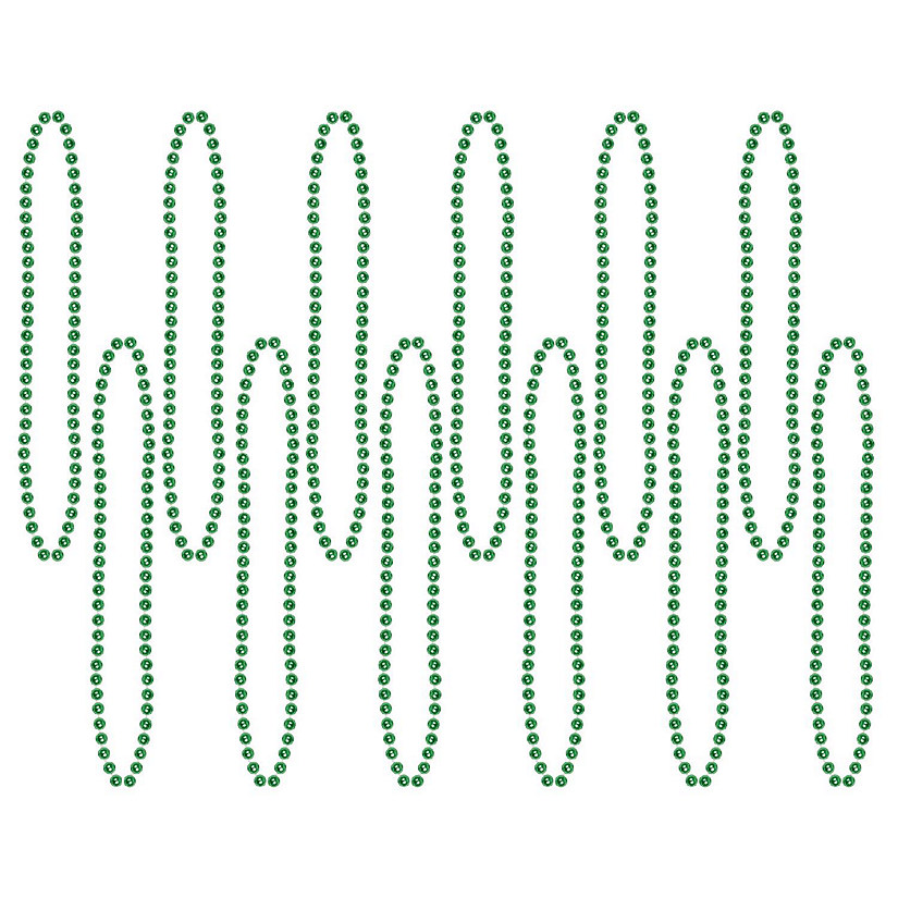 Beistle - Bulk Party Beads - Small Round - Green - 720 Pack Image