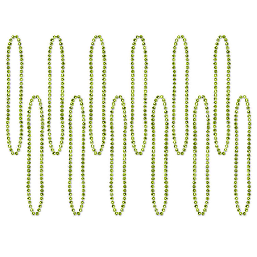 Beistle - Bulk Party Beads - Small Round - Light Green - 720 Pack Image